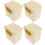 Outdoor Bird Breeding Box Plastic Khaki 4pcs 6