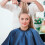 Professional Haarstylisten Umhang Blau 10