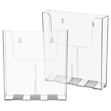 2 Acryl Wandhalterung Für Flyer A4 Zeitschriftenablage
