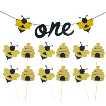 39 Wespenmotiv Cake Toppers Und Banderole Set