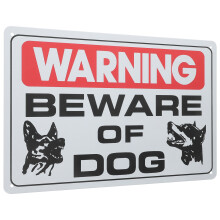 Beware Of Dog Schild Vintage Metall Außen Garten Warnung