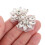 Bow Dekorative Accessoires 4,60x3,10x0,30 Cm Silber 3