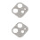 2 Flash Diamond Objektivfolie 3D Metall 6