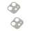 2 Flash Diamond Objektivfolie 3D Metall 8