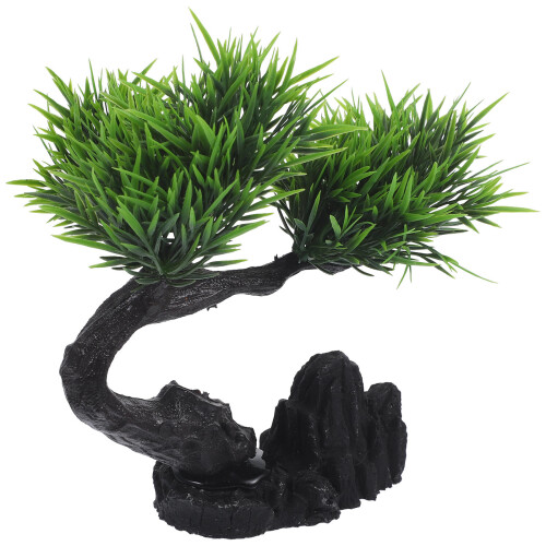 2 Pcs Sushi Plate Decorations Home Artificial Tree Restaurant Bonsai