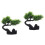 2 Pcs Sushi Plate Decorations Home Artificial Tree Restaurant Bonsai 6