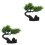 2 Pcs Sushi Plate Decorations Home Artificial Tree Restaurant Bonsai 5