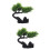 2 Pcs Sushi Plate Decorations Home Artificial Tree Restaurant Bonsai 9