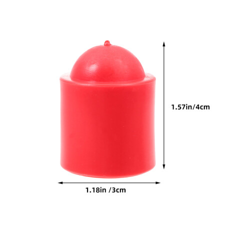 50 Ab Poolqueue Endschützungs-Kappe 4,00x3,00x3,00 Cm Rot 1