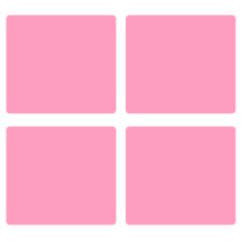 4Stk. Tischsets Essplatz-Set Rosa