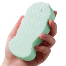 (1pc, Green) Radiants Skin Sponge Korean Body Scrub Sponges Ultra Soft Exfoliating Dead Skin Remover for Bath Shower