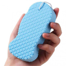 (1pc, Blue) Radiants Skin Sponge Korean Body Scrub Sponges Ultra Soft Exfoliating Dead Skin Remover for Bath Shower