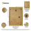 (30x40 CM) Thin Matt Gold Picture Frame / Wall Art Frames / Flat Wooden Effect Poster Frame 4