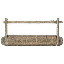 Vintage Combinatie Hangslot 5 Letter Engelse Woorden Wachtwoord