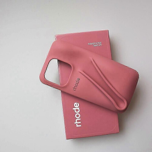 (iphone16, Light Brown) Lipstick lip silicone full package suitable for iPhone 13/14/15 pro max mobile phone case for iPhone