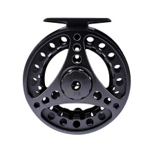 Aluminum Alloys Fly Fishing Reel, All Metal Fishing-7 8 Black