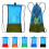 Sport Gym Net String Bag Dive Gear Bag Backpacks-Large Blue 3