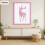 (6x4 Inch) Thin Matt Pink Picture Frame / Wall Art Frames / Flat Wooden Effect Poster Frame 9