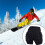 3D Skiing Protective Shorts 8 Size Skating Butt Pad Guard-XL 2