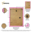 (6x4 Inch) Thin Matt Pink Picture Frame / Wall Art Frames / Flat Wooden Effect Poster Frame 10
