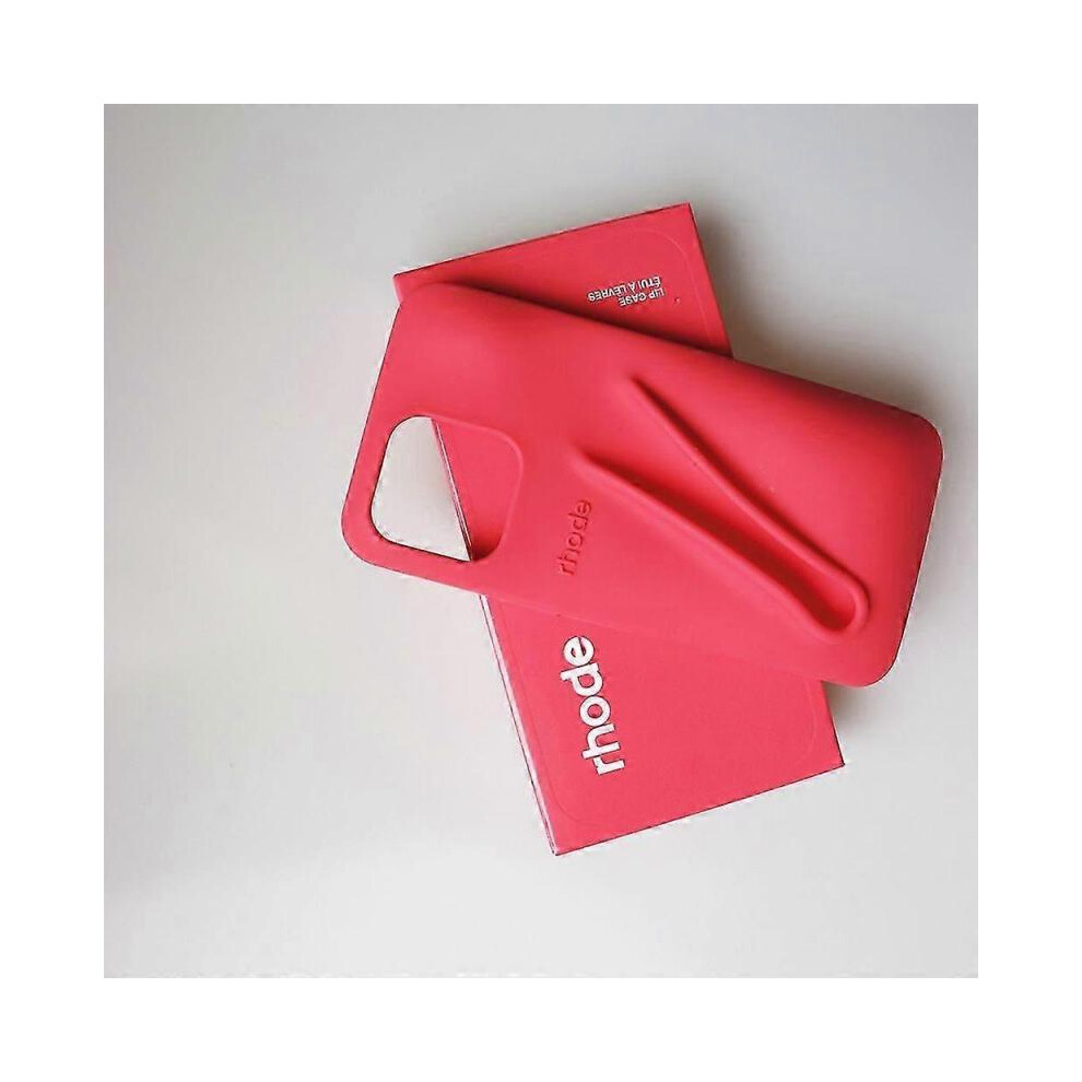 (Iphone13, Red) Lipstick Lip Silicone Full Package Suitable For Iphone 13/14/15 Pro Max Mobile Phone Case For Iphone