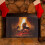 (M) 2-Pack Fireplace Mesh Screen Curtain Sturdy Spark Guard with Scroll Design Easy Installation Durable Metal Construction Fireplace Hanging Net 3