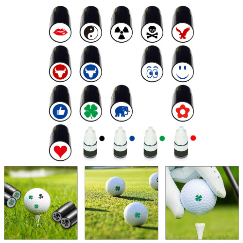Golf Ball Stamper Plastic Stamp Marker Golf Ball Identity-04 2