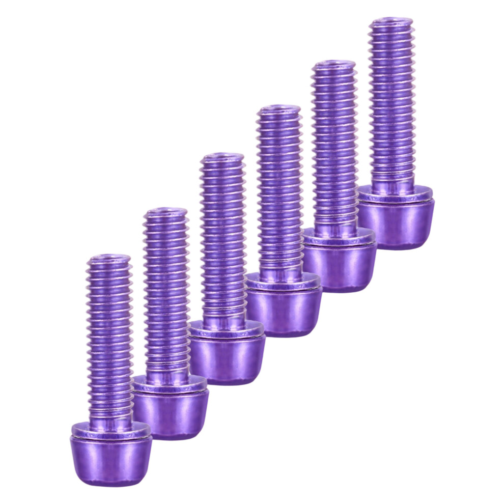 6Pcs Professional Grades Bike Hardware Bicycles-Purple 7696000139913