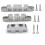 Electric Bass Guitar String Guide Top Loading Slot Metal-2 3