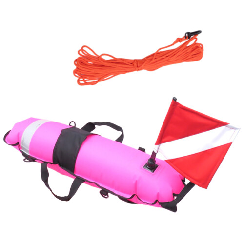 Diver Down Safety Surfaces Marker Easily Transportation-Pink