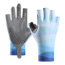 Angler Fingerless Gloves For Fishing, Hiking And Cycling - Unisex, Anti Slip, Elastic, Sun Protection