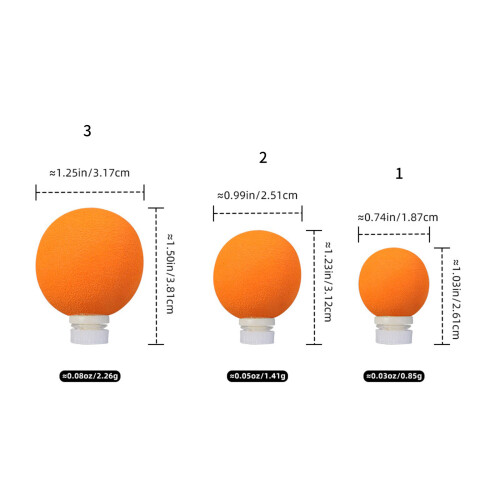 Fly Fishing Float Trouts Casting Drift Bobbers-Orange 2.4cm 2