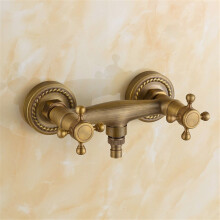 Professional Sink Mixer Tap Copper Washer Hot And Cold Water Mixing Valve Antique Kitchen Faucet G12 Balcony Outdoor