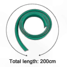 (Green) Self-Adhesive PVC Edge Guard Strip for Carpets - 2M Floor Transition Trim, Suitable for Home and Commercial Spaces
