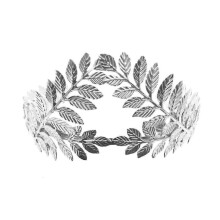(Silver) Greek Goddess Laurel Wreath Leaf Headband Head Band Wedding Party Crown