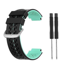 (Black Mint Green) Durable silicone band for Garmin Approach S2 S4 sports watch