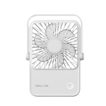 USB Travel Fan Portable Desk Fan USB-Powered White Plastic, Hanging And Table Use, Outdoor Travel