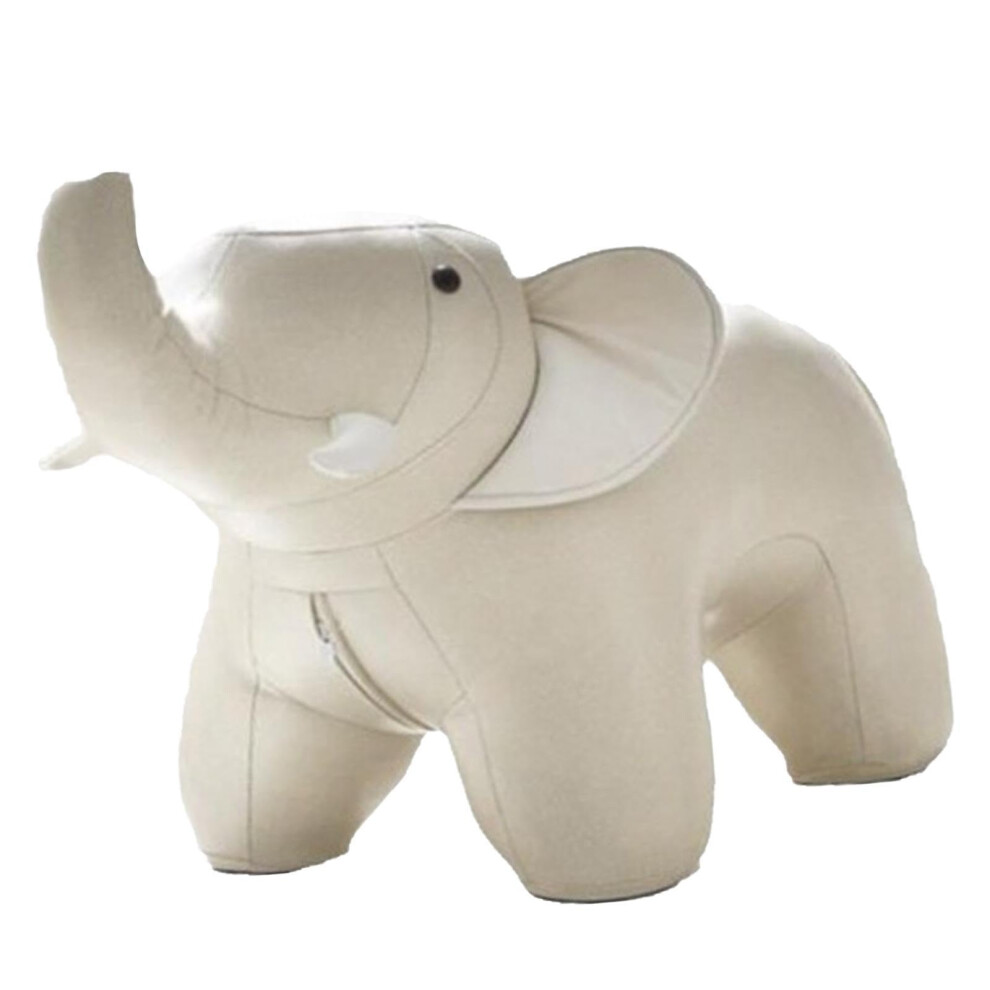 Animal Footstool Padded Cushion Elephant Ottoman For Kids Easy To Clean Step Stool Chair Toddlers Playroom Furniture-image-OPC-PM5Y77Y-NEW