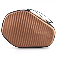 Table Tennis Bag Waterproof EVA PU Paddle Storage Case Brown Portable Racket Bag For Training Ping Pong