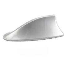 (silver) Shark Fin Antenna Signal Radio Antenna for Car Roof Tail Fin Antenna