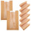 50Pcs Brown Grease-Resistant Bakery Bags with Clear Window for Snacks 9