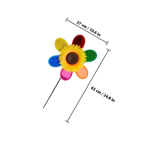 2 Pcs Plastic Windmill Toys Rotatable Easy Use Child 1
