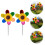 2 Pcs Plastic Windmill Toys Rotatable Easy Use Child 5