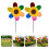 2 Pcs Plastic Windmill Toys Rotatable Easy Use Child 6