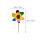 2 Pcs Plastic Windmill Toys Rotatable Easy Use Child 3