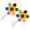 2 Pcs Plastic Windmill Toys Rotatable Easy Use Child 7