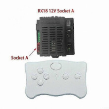 (RX18 12V A full set) Remote Control Car Transmitter and Receiver Kit for Toy Vehicles