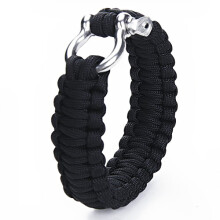 Armband Schäkel Überlebensseil Stahl Schnalle