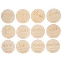 36 Teile Holz Baby Karten