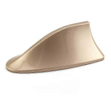 (beige) Shark Fin Antenna Signal Radio Antenna for Car Roof Tail Fin Antenna